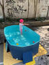 梦多福免充气游泳池家用儿童泳池成人大型折叠戏水池支架户外小孩游泳桶 1.6米天竺蓝【入门套餐】游泳圈限时送 家庭室内加厚海洋球池室外玩沙池 实拍图