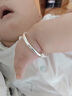 中国黄金  S999足银宝宝手镯素圈光面推拉实心镯子一对送婴儿满月周岁礼物 素圈光面手镯【浪漫玫瑰礼盒】*八仓发货*当/次日达 实拍图