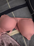 婧麒（JOYNCLEON）哺乳文胸孕妇内衣怀孕期哺乳薄款喂奶文胸产后前开扣无钢圈托聚拢 豆沙色3128【薄款透气聚拢】 95B 实拍图