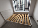 沐眠美式实木床双人床1.8米2米 现代简约家用主卧大婚床ZY-851白 1.5 实拍图