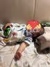 欧孕（OUYUN）婴儿睡袋宝宝夏季款防踢被子儿童分腿睡袋 开心涂鸦【推荐室温20-26℃】 L码 L码 建议身高90-105cm(1.5-2.5岁) 实拍图