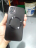 奶小鸭 【AG磨砂】适用苹果12手机壳 iphone12保护套magsafe磁吸充电超薄磨砂全包防摔男女款 石墨黑 实拍图