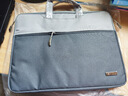 Milooky手提电脑包男女轻便大容量商务出差便携手提包新款适用于华为联想 撞色灰【气囊抗震】 15-16英寸 实拍图