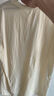 重磅纯棉短袖t恤男高档纯色印花休闲基础款内搭半袖打底衫 卡其 3XL  170-185斤 实拍图