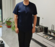 京东京造短袖t恤男轻奢免烫纯棉短t衣服男装白小T打底T 深藏青 3XL 实拍图