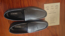 奥康品牌男鞋新品英伦豆豆鞋男真皮软底懒人一脚蹬休闲皮鞋透气 蓝色单鞋 44 实拍图