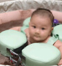 水之梦水之梦免充气儿童游泳腋下圈安全平稳不侧翻适用3个月-4岁 速干版+绿色 实拍图