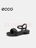 爱步（ECCO）凉鞋女 夏季方头一字带通勤休闲百搭粗跟凉鞋 雕塑233803 黑色23380301001 39 实拍图