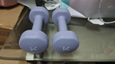 Keep 彩色浸塑哑铃 男女家用家庭健身肌肉塑形手臂轻重量紫灰色 3kg*2 实拍图