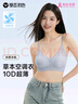 草本初色内衣女无痕2025年春夏款无钢圈大胸显小胸聚拢百搭背心式 蓝色 L 实拍图