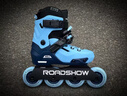乐秀（ROADSHOW）轮滑鞋儿童溜冰鞋RSJ国际款男女可调休闲极限旱冰鞋滑冰鞋 蓝色单鞋 L （36-39） RSJ科技内胆 实拍图