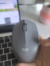 罗技（Logitech）M330 轻音鼠标 无线鼠标 办公鼠标 右手鼠标 带无线微型接收器 灰色 实拍图