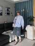 LEMANISM衬衫男潮牌凉感腊肠狗格子衬衫外套长袖情侣款宽松衬衣女 实拍图