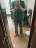 德玛纳【复古情怀】夏季圆领条纹撞色短袖t恤女刺绣时髦舒适女式t恤 实拍图