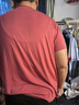 2025夏装新款胖妈妈加肥加大码t恤女休闲时尚中老年女装短袖上衣 砖红色 5XL 推荐170-195斤 实拍图