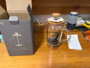 MAVO 法压壶 咖啡壶橄榄木 咖啡过滤杯器具 茶壶家用法式压杯壶 600ml（2-3人份） 实拍图