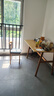 迪玛森餐桌椅组合家用饭桌子小户型简约公寓快餐出租商用长方形电脑桌 原木色【送货到家】现货速发 120cm 【80CM宽】一桌4椅 实拍图
