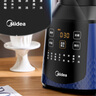 美的（Midea）破壁机家用多功能豆浆机加热早餐榨汁辅食机 降噪预约碎冰绞肉机1.75L大容量3-4人用254F 国家补贴 实拍图