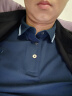 京东京造【100支高洁纱】POLO衫男短袖男士t恤高端奢侈送人礼物  藏蓝XL 实拍图