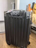 啄木鸟行李箱铝框结实耐用合金拉杆箱大容量轻便旅行箱加厚可登机密码箱 大气黑 -双封闭内里+便携挂钩 20英寸 【减震刹车轮+TSA密码锁】 实拍图