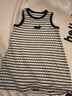 ASK JUNIOR儿童连衣裙小童波浪夏季撞色无袖背心裙女童裙子 黑白条纹 100 实拍图
