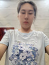 真维斯圆领宽松纯棉短袖t恤女春秋季新款短款小个子休闲t恤长袖上衣服GX 雾霾蓝-浅蓝油画 L 【舒适透气】 实拍图