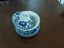 恒铭昌景德镇青花瓷盖碗茶杯陶瓷泡茶杯茶具敬茶碗单个三才杯手抓壶 大号富贵连年盖碗260ml 实拍图