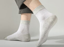 浪莎特大码男士袜子纯棉舒适7A抑菌肥佬松口袜男士加大加肥春夏袜子 实拍图