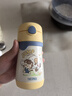 膳魔师（THERMOS）儿童保温杯超轻带杯套把手吸管杯学饮杯316L不锈钢学生水杯TCKC 实拍图