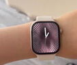 Apple/苹果 Watch Series 10 智能手表GPS款42毫米玫瑰金色铝金属表壳淡桃粉色运动型表带S/M MX1R3CH/B 实拍图