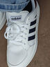 adidas BREAKNET休闲网球文化板鞋小白鞋男子阿迪达斯官方轻运动 白色/藏青蓝/酒红色   42 实拍图