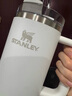 STANLEY巨无霸吸管杯水杯保温杯大容量办公车载不锈钢杯子887ML-霜白 实拍图