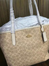 蔻驰（COACH）【品牌直供】女士经典标志CITY大号托特包单肩手提包CV976IMXDM 实拍图