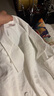 Homlean日系纯色文艺衬衫男春夏长袖打底高级感港风休闲内搭HL02白色L 实拍图