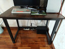 超·奈（CHAONAI）【顺丰到家】电脑桌家用台式简约办公卧室小户型学习桌简易书桌子 【单桌25MM厚桌面】黑架+古橡木 长100CM宽60CM高75CM 实拍图