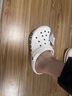 crocs卡骆驰洞洞鞋贝雅卡骆班轻便耐磨一脚蹬休闲鞋|205089 白/深蓝-126 39 (240mm) 实拍图