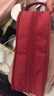 无印良品 MUJI 锦纶笔袋 文具盒文具袋简约立体 铅笔盒 大容量尼龙收纳 红色 宽19*高８*厚８cm 实拍图