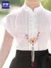 罗蒙女童马面裙儿童汉服新中式国风古装演出服 黑色马面裙套装 150 实拍图
