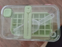 【出口转内销】按压冰块模具冰格家用食品级制冰盒冰箱制冰神器 【清新绿28格】单层套装 赠冰铲 实拍图
