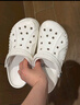 卡骆驰crocs洞洞鞋贝雅男鞋女鞋轻便耐磨一脚蹬拖鞋休闲鞋|10126 白-100 40 (250mm) 实拍图