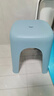 禧天龙塑料凳子家用凳浴室加厚防滑凳餐椅换鞋凳小板凳石青D-2133 实拍图