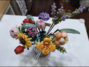 俐智（Loz）花束组装小颗粒积木玩具向日葵百合花花瓶玫瑰菊花装饰品鲜花DIY 第一季套装(1个透明花瓶) 实拍图