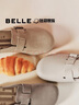 百丽（Belle）【张凌赫同款】半岛吐司2代勃肯鞋女商场2025包头拖D5W1DBH5预售 灰色 （1代升级款） 39 实拍图