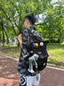 回力双肩包男士大容量旅行背包女休闲男生初中生高中大学生书包 黑色【徽章4个+灰色青蛙挂件】 实拍图