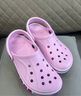 卡骆驰crocs洞洞鞋贝雅卡骆班轻便耐磨一脚蹬休闲鞋|205089 芭蕾粉/糖果粉-6TG 40 (250mm) 实拍图