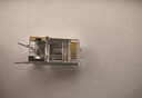 秋叶原（CHOSEAL） 七类网线水晶头 工程镀金万兆屏蔽30U RJ45网络水晶接头CAT7类两件式电脑网络连接器 10个 QS9097 实拍图