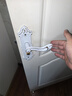 春禄卧室门锁室内家用换锁通用型房门锁具门把手木门套装执手老式 A款象牙白（125锁体--60mm） 实拍图