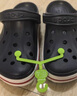 卡骆驰crocs洞洞鞋贝雅卡骆班轻便耐磨一脚蹬休闲鞋|205089 石板灰/青柠绿-0GX 43 (270mm) 实拍图