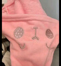 洁丽雅儿童浴巾带帽斗篷新生婴儿洗澡比棉纱布柔软吸水宝宝浴袍 (80*150cm)粉色小兔 实拍图