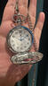 钻石上海钻石牌怀表男士女士石英手表学生夜光复古镂空中老年护士挂表 阿拉伯数字夜光款 48mm 实拍图